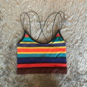 Urban Outfitters cropped multi cami